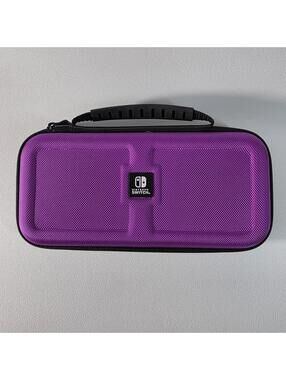 Nintendo Switch Traveler Deluxe Case Purple W/2 Game Card Holders